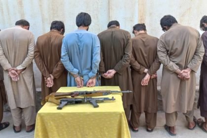 بازداشت یک گروه نُه نفری سارقان مسلح در استان بغلان