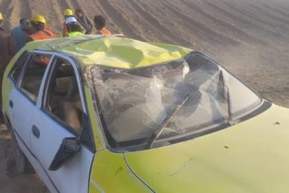 از اثر واژگون‌شدن موتر حامل خبرنگاران در مسیر قوش‌تپه هفت تن مجروح شدند