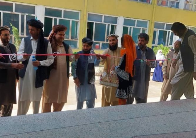 اعمار یک باب مکتب دخترانه از سوی سازمان جهانی مهاجرت در استان ننگرهار
