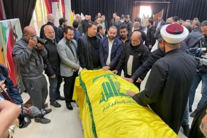 مراسم تشیع حسن‌ نصرالله در لبنان برگزار شد