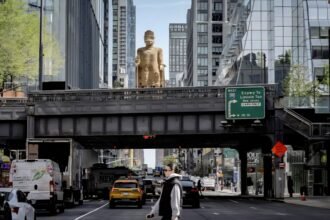 مجسمه‌ای در نیویورک